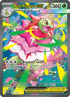 Carte Pokémon Méga-Méganium-ex, Illustration spéciale rare, extension Héros Transcendants