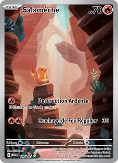 Carte Pokémon Salamèche, Illustration rare, extension 151